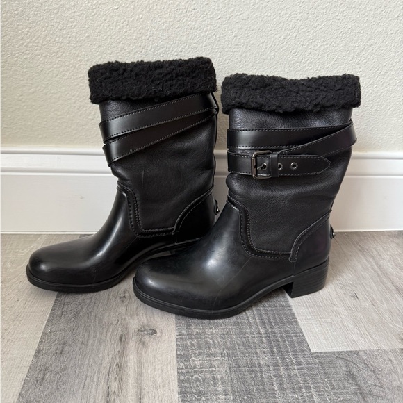 Coach Zena Round Toe Suede Mid Calf Boot Size US 7 - Picture 9 of 10